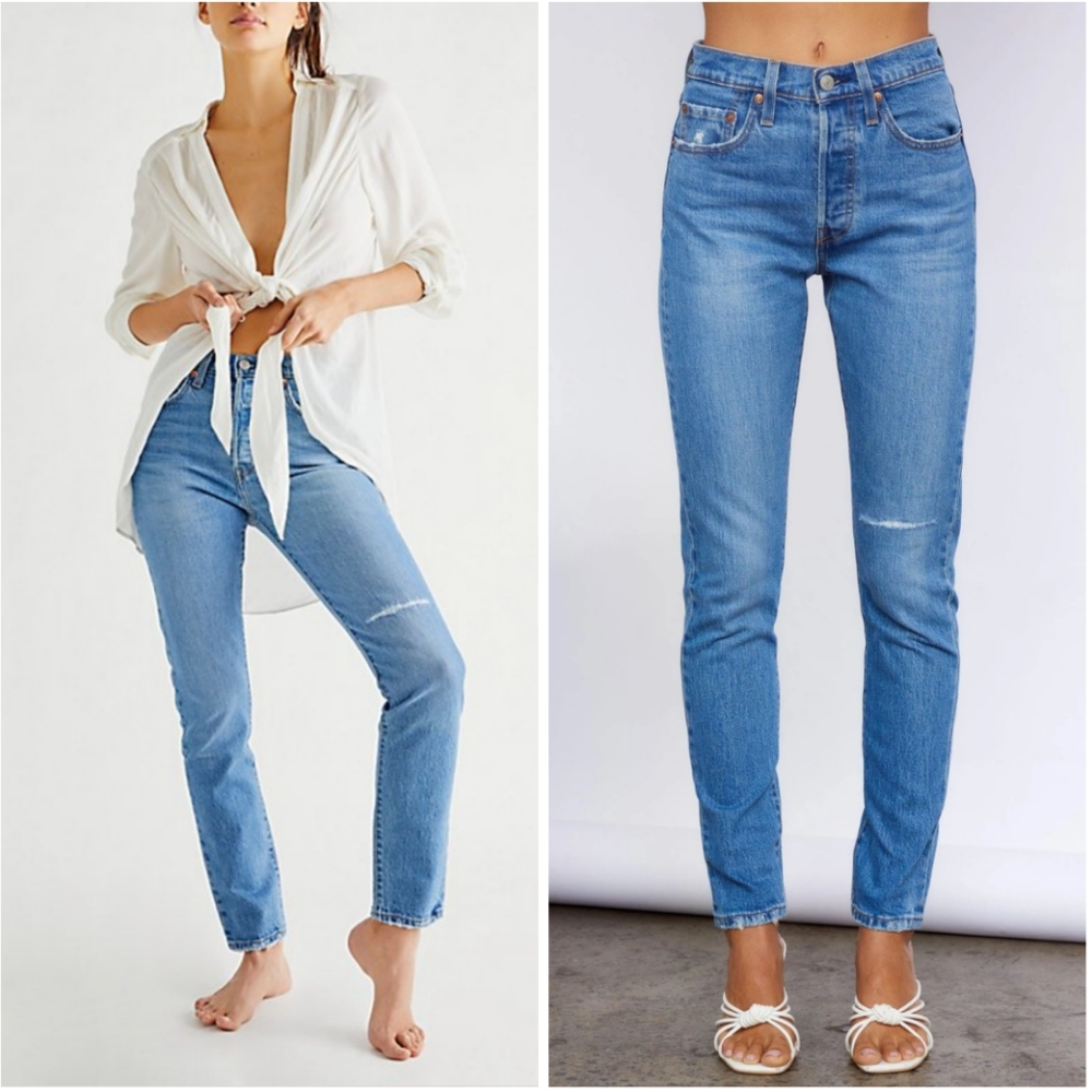 NEW Levi's 501 Skinny High Waist Jeans - Picture 2 of 11